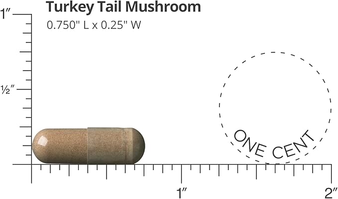 DOCTORS' PREFERRED Turkey Tail Mushroom Supplement - 800 MG/Serving, 90 Vegan Capsules