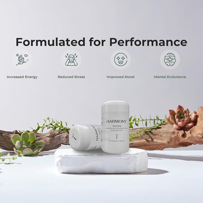 Setas Harmony Ceremony Quality Botanical Supplement Organic Reishi & Lion’s Mane, Ashwagandha, Linden Tree & L-theanine to Support Mood, Stress Management, & Calm, Vegan & Non-GMO, 60-Day Supply