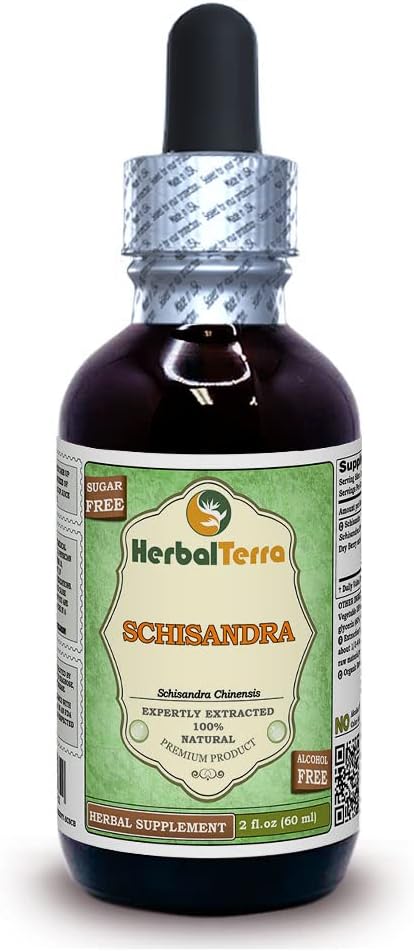Schisandra (Schisandra Chinensis) Glycerite, Organic Dried Berries Alcohol-Free Liquid Extract 2 oz