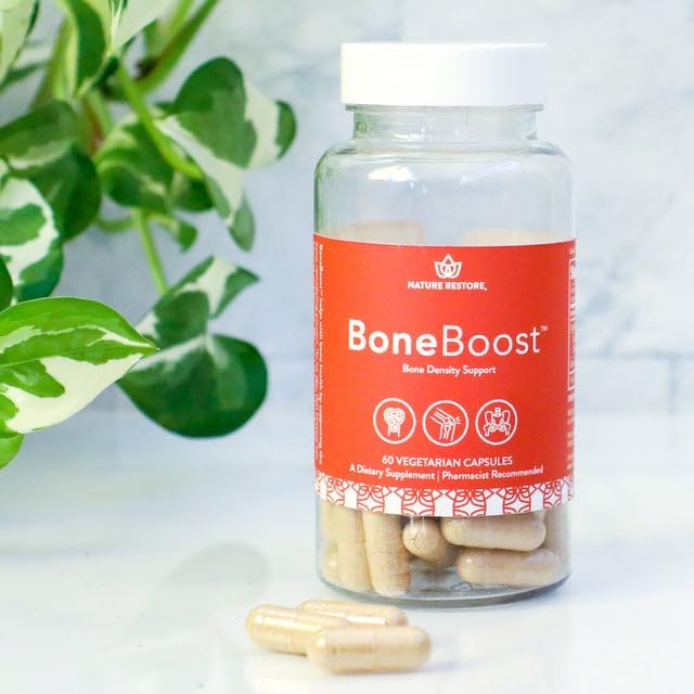 BoneBoost, Natural Bone Health Supplement, 60 Capsules, Manufactured in USA, Non GMO, Gluten Free