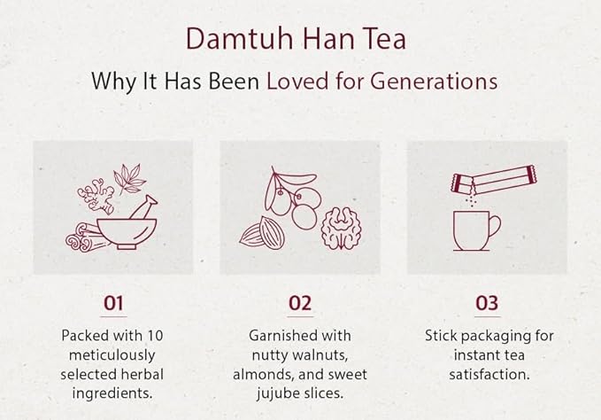 DAMTUH Korea Traditional Han Tea - Herbal Tea single serve 15g x 15 sticks