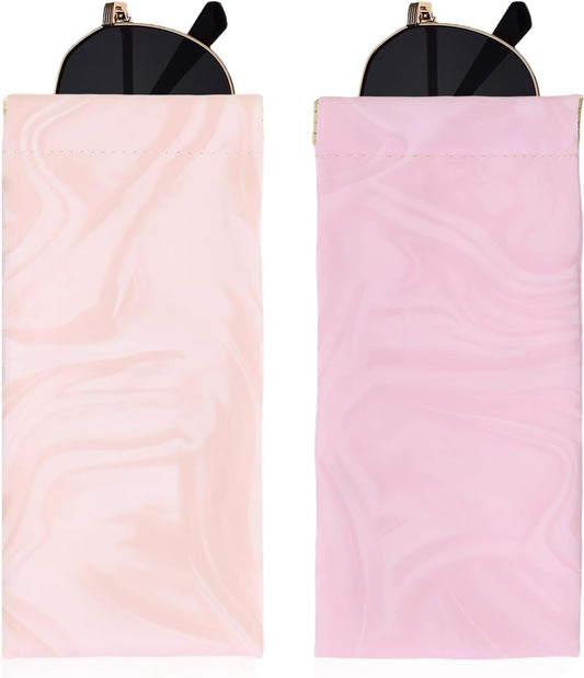 Double Eyeglass Case Soft Dual Glasses Case for Women Men Travel Squeeze Top Sunglasses Cases Eyeglasses Pouch