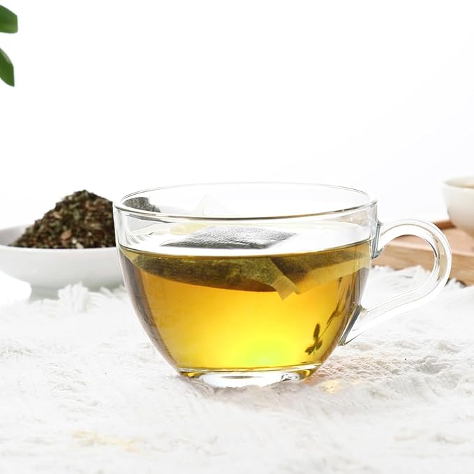 Premium 60 Spearmint Tea Bags, Made with 100% Pure Natural Spearmint Leaves, Caffeine Free & No Additives.