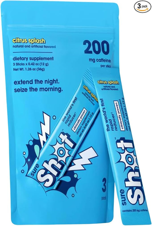 Recovery Drink Powder Packets, Citrus Splash (3 Pack, Stick Pack) - Support for a Night Out - Premium Hydration Packets with Electrolytes & Vitamins for Liver & Gut Support, Energy & Focus