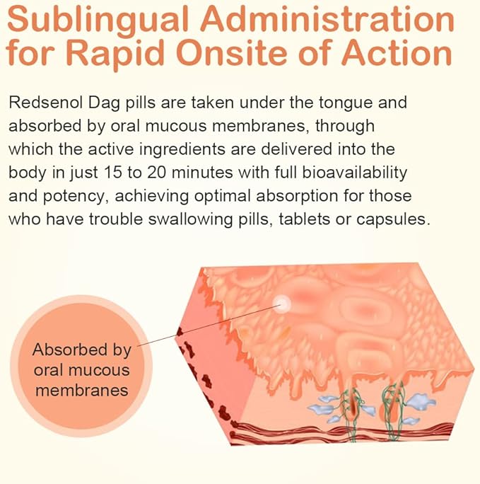 DAG Sublingual Pills-High-Potency Ginseng Extract - for Fast Absorption - Proprietary Formula with 8 Rare Ginsenosides -2 Bottles x 480 Pills