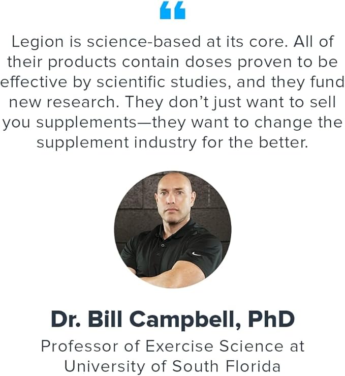 LEGION Casein Protein Powder (French Vanilla) - Slow-Release Micellar Casein Protein Powder - Non-GMO, Gluten-Free & Naturally Sweetened Powder from Grass-Fed Cows (25 Servings)