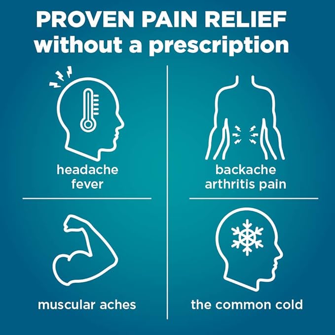 Amazon Basic Care Ibuprofen Liquid Gels 200 mg, Pain Reliever/Fever Reducer Liquid Filled Capsules, for Headache, Toothache, Backache, Menstrual Cramps and More, 160 Count (Pack of 3)