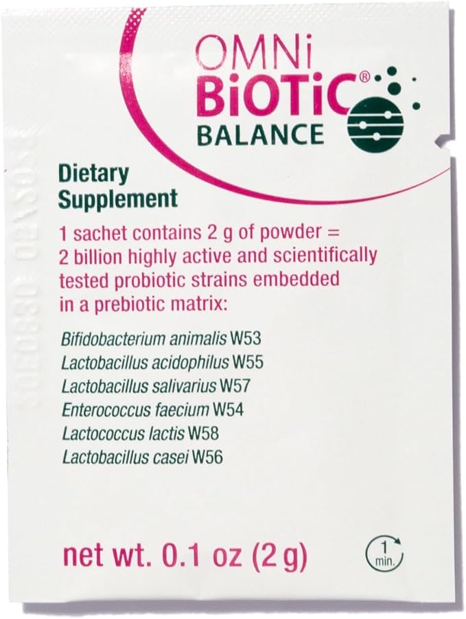 Balance Probiotic Immune Support - Bifidobacterium & Lactobacillus - Hypoallergenic - Immune Booster Supplement for Men and Women - Non-GMO (28 Daily Packets)