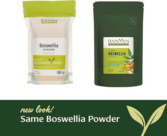 Banyan Botanicals Boswellia Powder – Organic Frankincense Resin (Boswellia Serrata) – Traditional Ayurvedic Joint Health Supplement* – 1/2 lb. – Non-GMO Sustainably Sourced Vegan