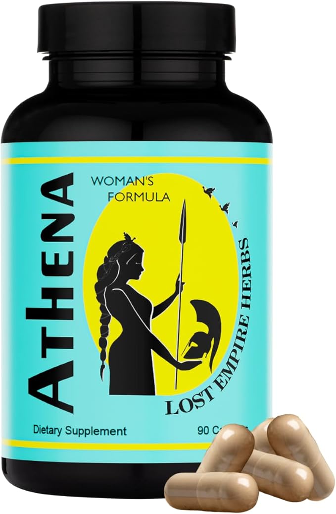 Athena Woman’s Formula | Dong Quai, Shatavari, Pine Pollen, Schisandra, Goji, Seabuckthorn, Longan Herbal Blend for Women | 90 Count - 30 Day Supply