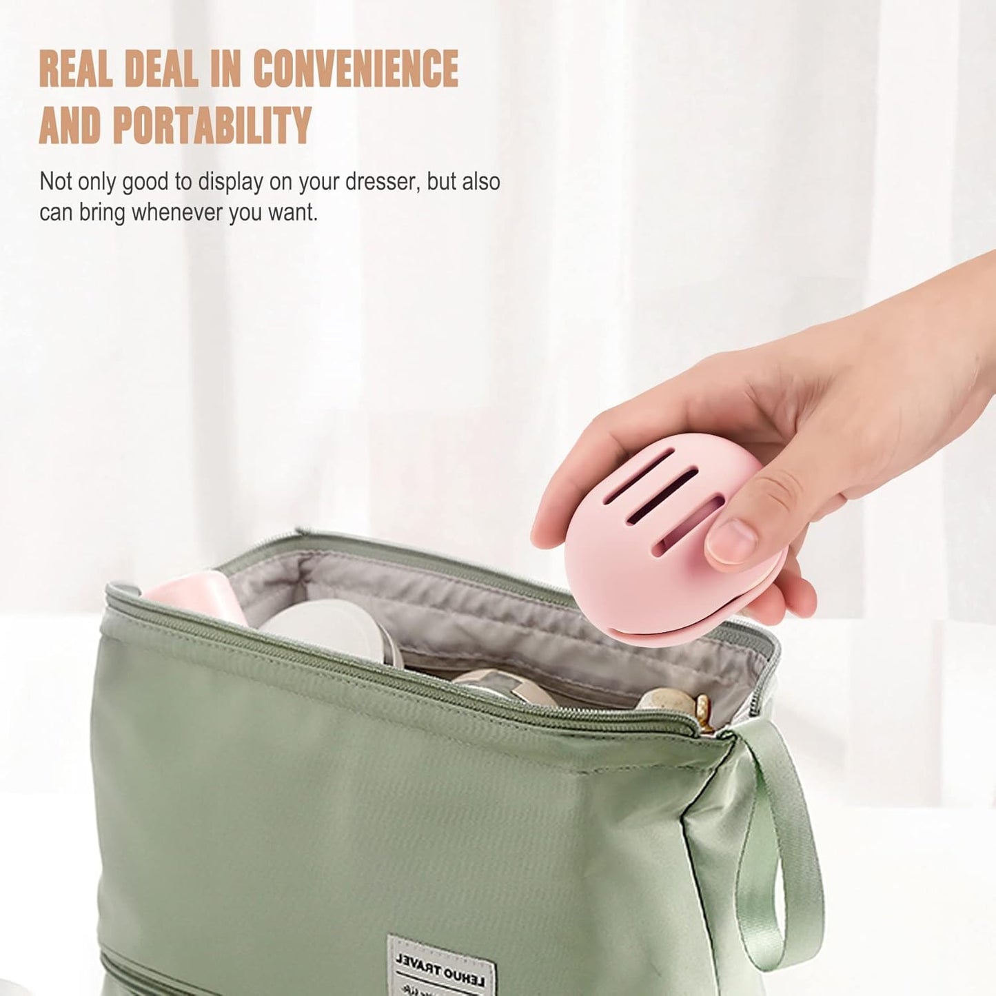 FERYES 2 PCS Makeup Sponge Holder – Shatterproof Eco-Friendly Silicone Beauty Make Up Blender Case for Travel