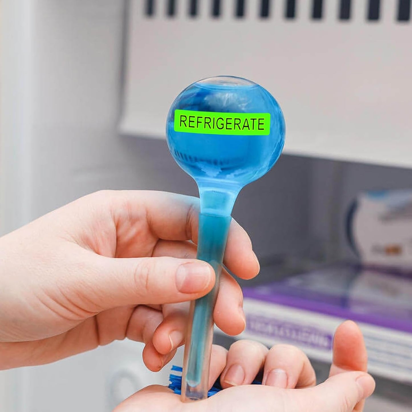 Keep Refrigerated Stickers,Refrigerator Labels for Medication Pharmacy Auxiliary Sign,Waterproof Vinyl Labels Cold Freeze Warning Signs for Food Pill Medicine(240PCS,0.39"x1.57")