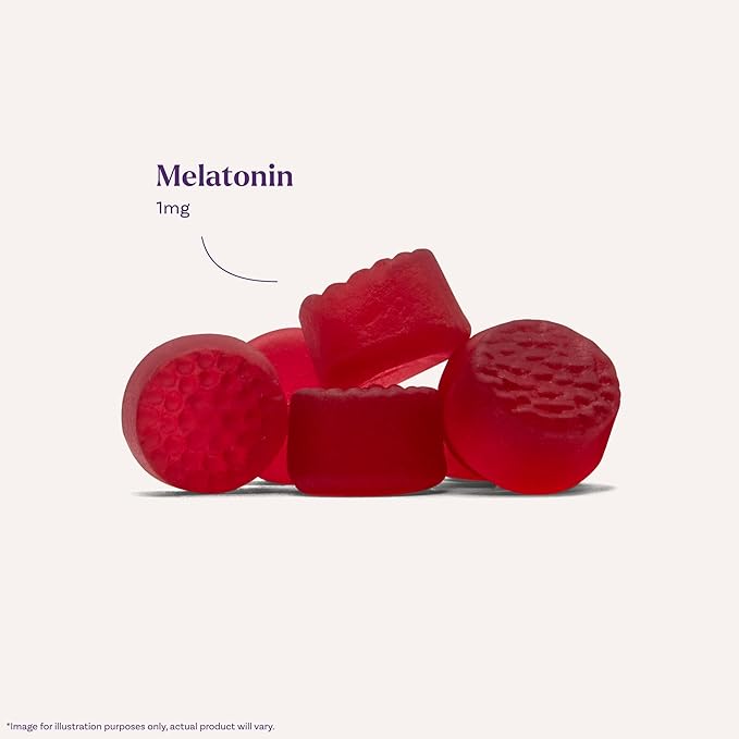 Natrol Kids Melatonin Gummies 1mg, Children's Melatonin for Restful Sleep, 60 Raspberry-Flavored Sleep Gummies, 60 Day Supply