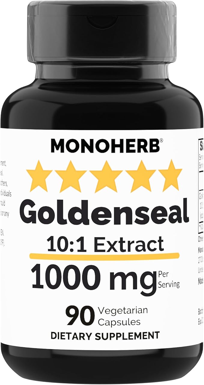 Goldenseal Extract 1000 mg - 90 Vegetarian Capsules