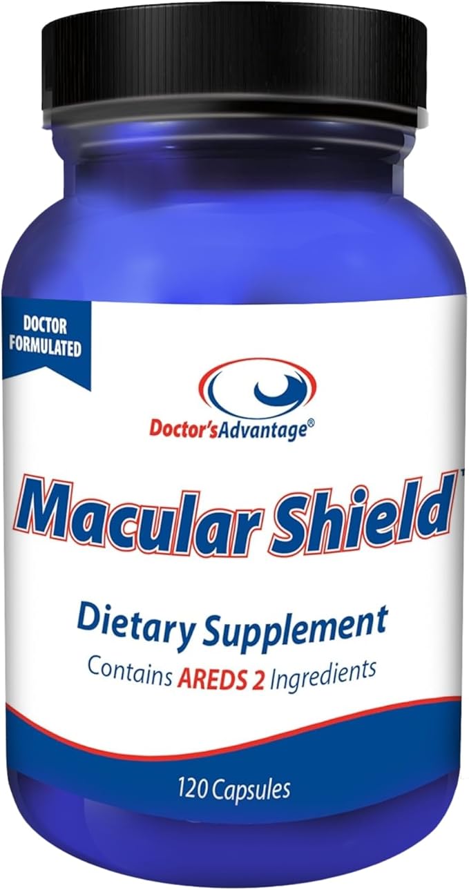 Doctor’s Advantage Macular Shield Eye Vitamins 120 Capsules | Lutein and Zeaxanthin Supplements with AREDS 2® Ingredients for Macular Degeneration Support