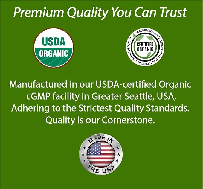USDA Organic Blood Sugar Blend | Supports Healthy Metabolism* | with Bitter Melon, Moringa, Aloe Vera, Nopal, Papaya Extracts & More | 30-Day Supply | Vegan & Non-GMO | USA-Made