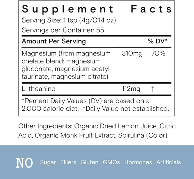 Magnesi-om Blue Lemon Jar - Big Mag 16oz