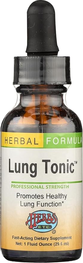 Herbs Etc. - Lung Tonic - Promotes Healthy Lung Function - 1fl oz