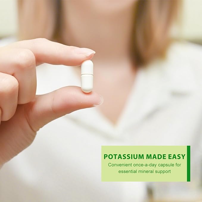 Potassium Citrate 99mg | 240 Capsules | Potassium Supplements for Electrolyte & Muscle Support | Vegan, Gluten-Free | Lab Tested | Made in USA