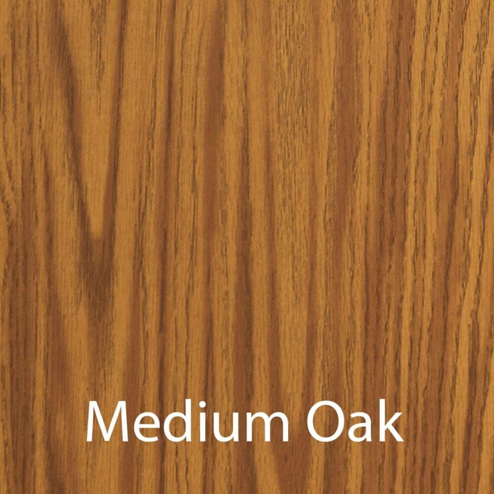 Correll Heavy Duty Adjustable Height Utility Folding Table, Melamine Top, USA Made, Strong Steel Apron, 30"x60", Medium Oak Top Brown Edge