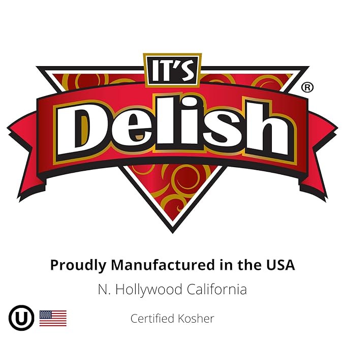 Crystallized Ginger Slices by It's Delish, 2.5 Lbs Bulk | Candied Dried Ginger Fruit Chews Natural Candy, Ginger Root with Sugar Crystals, Unsulphured, No Color Added - Healthy Snack, Vegan, Kosher