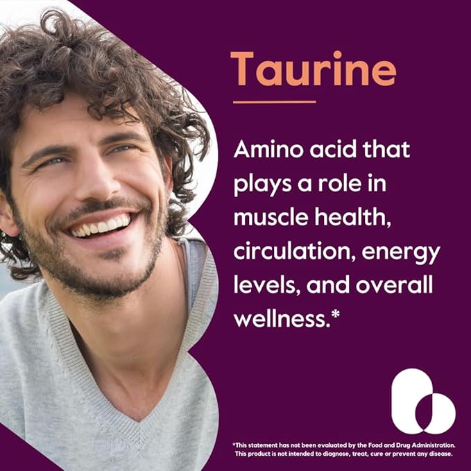 BESTVITE Taurine 1000mg (240 Vegetarian Capsules) - No Stearates - No Fillers - No Flow Agents - Vegan - Non GMO - Gluten Free