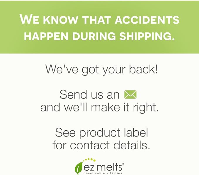 EZ Melts Dissolvable Vitamin B6 50 mg, Sugar-Free, 1-Month Supply