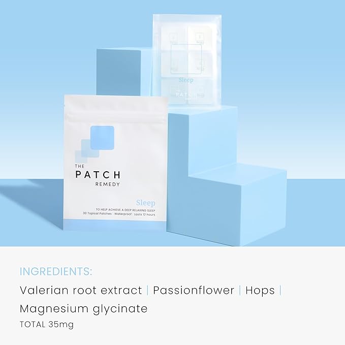 Sleep | Valerian, Passionflower, Hops, Magnesium Glycinate | 30 Patches