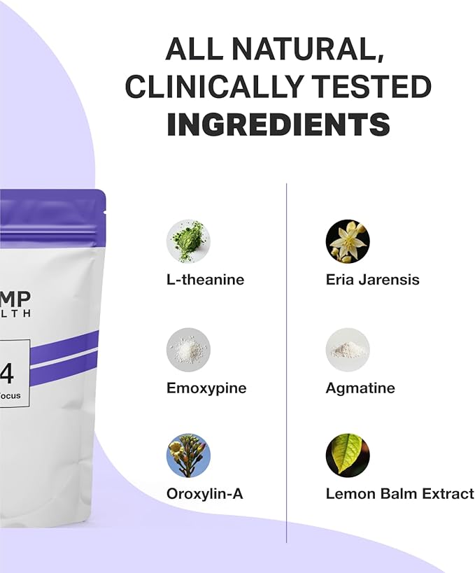 B4 - Supplement - Available in 6 Flavors - L-Theanine, Lemon Balm Extract, and More - 10 Count (10 Packets, Purple Rizz)