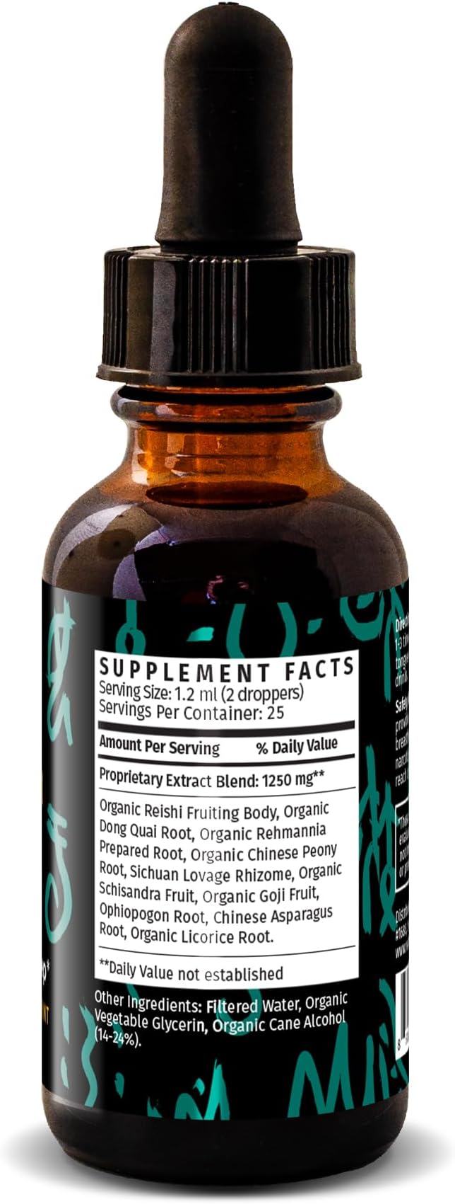 Redmint Reishi Mushroom Herbal Tincture - Ageless & Sleep | Natural Mushroom Supplement with TCM Herbs Dong Quai, Schisandra for Restful Sleep, Immune Support, Relaxation,Skin Health| 1 fl oz