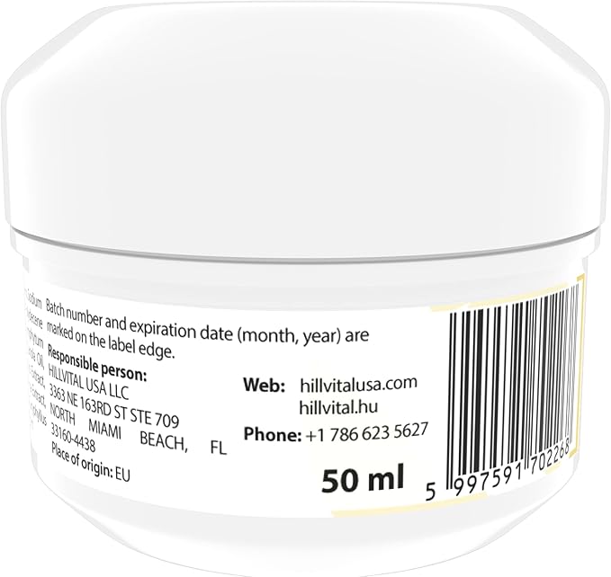 HillVital External Hemorrhoid Treatment - Hemorrhoid Cream for Women and Men Soothing, Paraben-Free Formula May Help Relieve Haemorrhoid Symptoms Swelling, Burning, Itching (50ml, 1.7 fl oz)