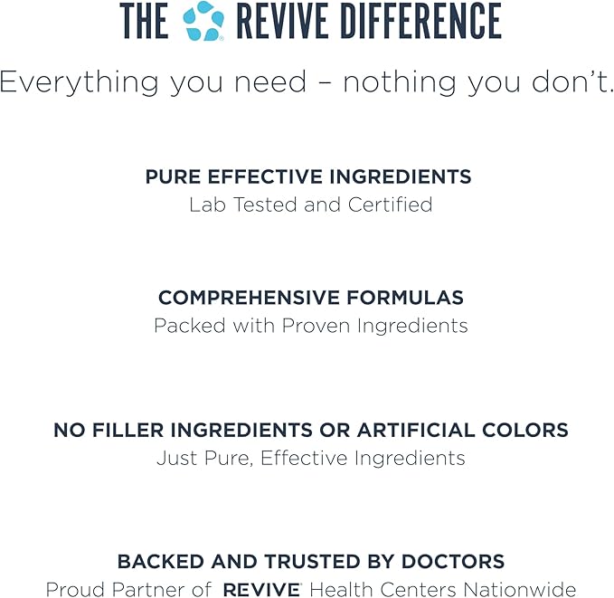 Revive MD Supplements & Support, Complete Vital (120 Vegetarian Capsules) - NAC & CoQ10 Supplement Supports Health, & Antioxidant Activity