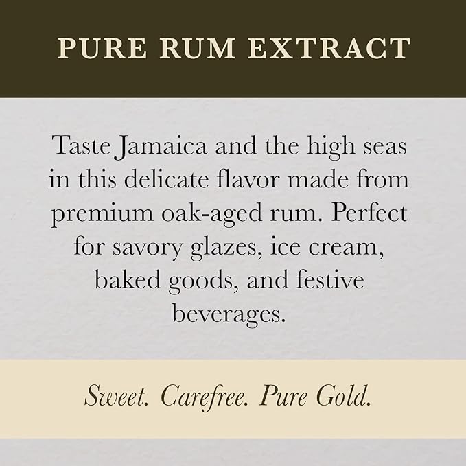 Cook's, Pure Rum Extract, For Baking, Ice Cream, Candies, Cakes, 16 oz