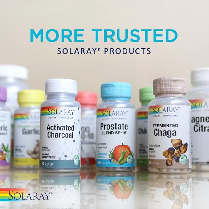 SOLARAY Fermented Organic Mushroom Complete, Powder | Healthy Immune Function Support | 2,000 mg per serv. | 60g, 30 Serv