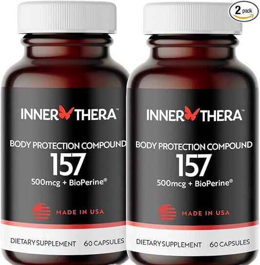 Extra-Strength 157 Peptide Complex (2 Bottles) - Muscle Health - Tissue Health - Gut Health - Rapid Recovery - Strength and Wellness - 4 Month Supply (2)