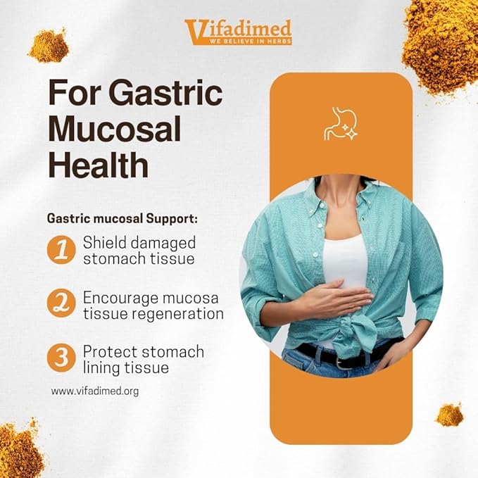 Stomach Plus-for Stomach, Gastritis, Stomach Lining Repair, Acid Reflux, Heartburn, Indigestion, with Galangal, Dong Quai, Cinnamon & Magnolia-45 Capsules