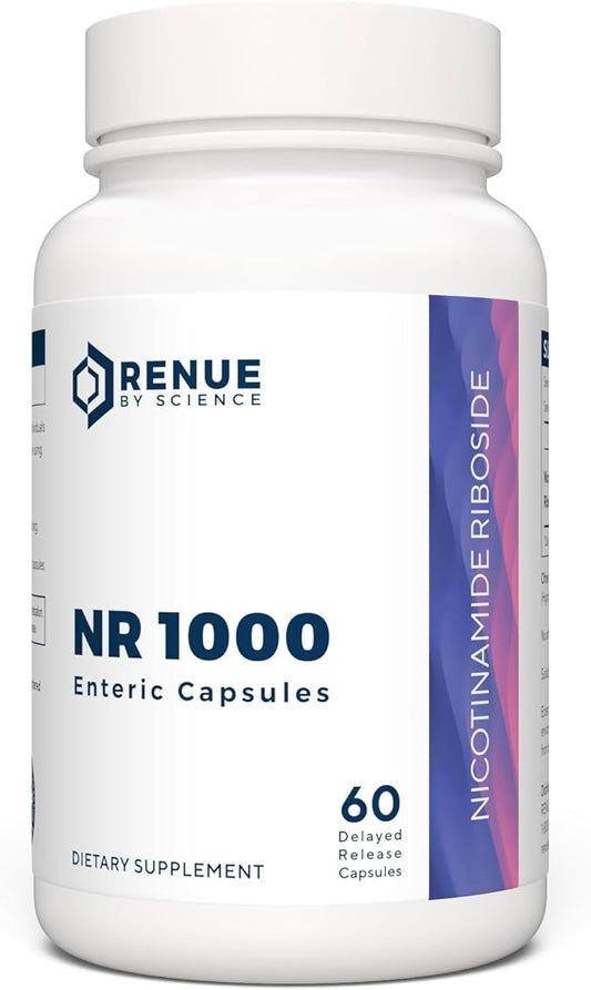 Nicotinamide Riboside | High Strength NAD Supplement | 60 Nicotinamide Enteric-Coated Capsules - 1000mg Nicotinamide Riboside per Serving | Manufactured in The USA Third-Party Tested