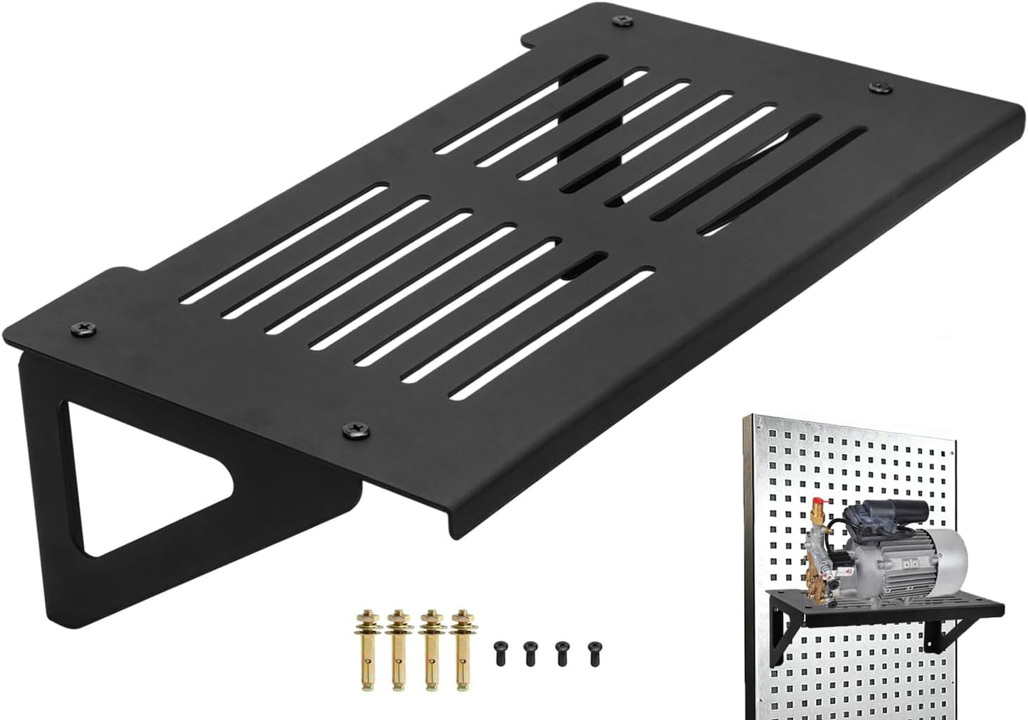 Pressure Washer Shelf Wall Mount 20" x 10", Heavy Duty Workshop Storage Rack Organizer for Electric Pressure Washer, Space Saving