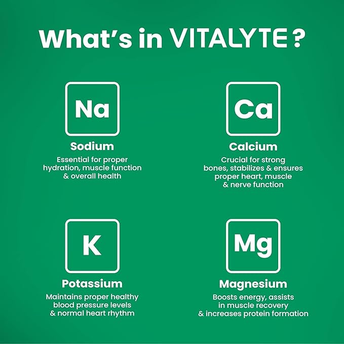 Vitalyte Electrolyte Powder Drink Mix, Isotonic Electrolyte Hydration Mix, Case Pack (6 Pack, Watermelon)