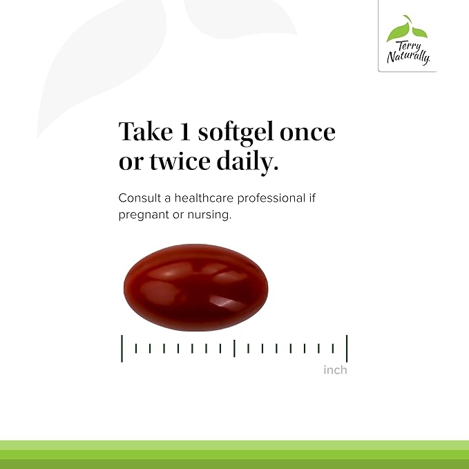 Terry Naturally Pomegranate Seed Oil - Dietary Supplement to Support Cardiovascular Health - Herbal Non-GMO Supplement with Omega-5 & Pomegranate Extract - 60 Softgels