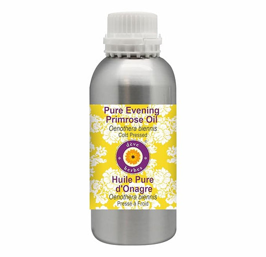dève herbes Pure Evening Primrose Oil (Oenothera biennis) Cold Pressed 1250ml (42 oz)