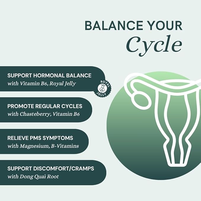 Dr Sosnowski's Hormone Balance Support Dual Body + Mind Cycle Support with Propolis, Vegetable Capsules, 60ct