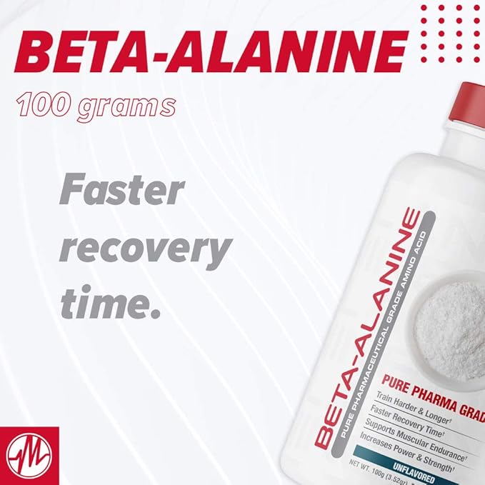 Metabolic Nutrition Beta Alanine, 100 Grams, Powder