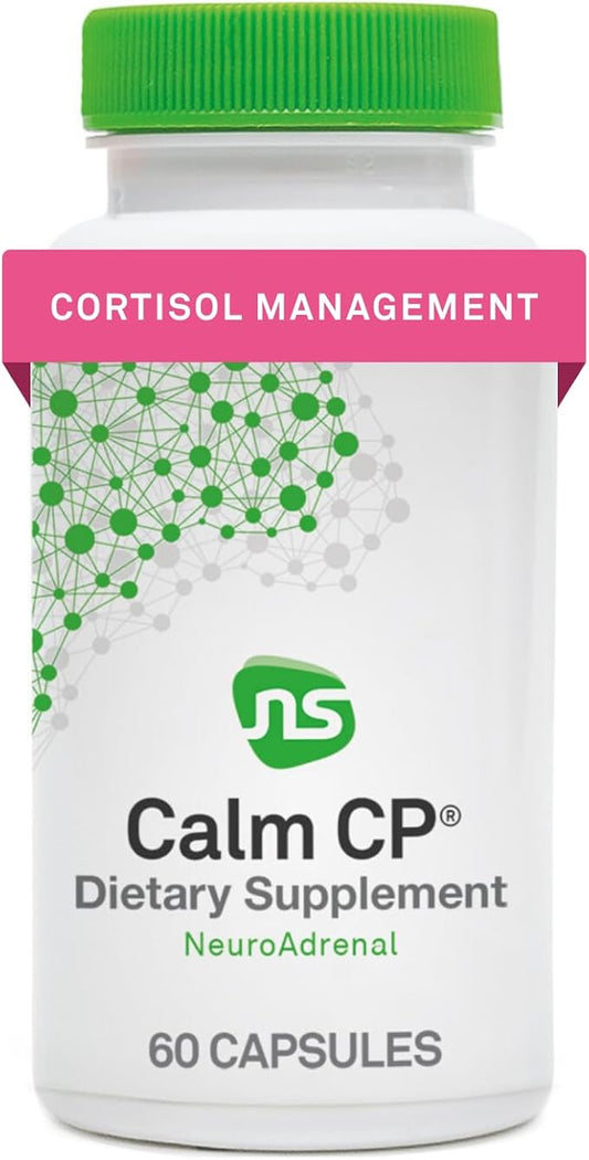NeuroScience Neuro Adrenal Support Supplements for Women & Men - Daily Cortisol Supplement and Calming Aid - Promotes Calm Sleep, Immune Support & Healthy Cortisol Levels (60 Capsules)
