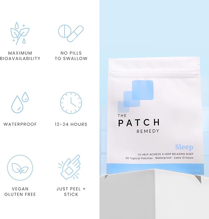 Sleep | Valerian, Passionflower, Hops, Magnesium Glycinate | 30 Patches
