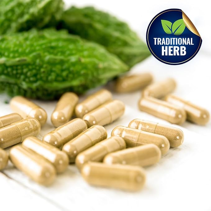 Vitamatic Bitter Melon- 25000 mg Equivalent Per Serving (from 25:1 Extract 1000 mg)- 240 Vegetarian Capsules, and Concentrated 25X Potency 100% Vegetarian, All-Natural and Non-GMO