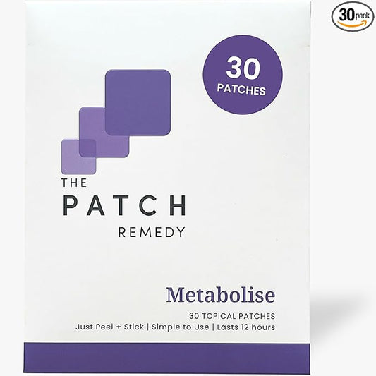 Metabolise Patch | 5-HTP, Guarana, L-Carnitine, Fucus, Zinc, Yerba Mate, Raspberry Ketone | 30 Patches