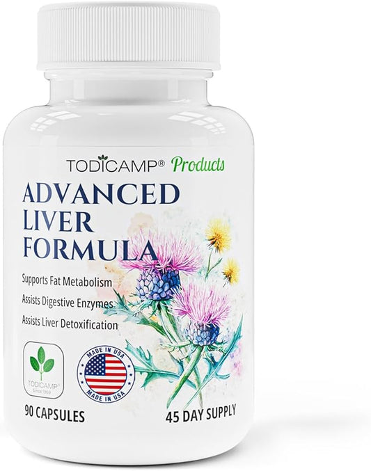 Liver Health, Repair & Detox with Milk Thistle, Artichoke Extract, Choline - Advanced Liver Formula for Liver Flush Cleanse, Milk Thistle Liver Support (90 Capsules (Pack of 1))
