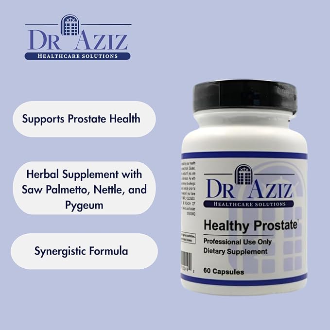 Healthy Prostate - Prostate Support Supplement - Herbal Supplement with Saw Palmetto, Nettle, and Pygeum for Men – Supports Urinary Health & Overall Wellness – 60 Capsules
