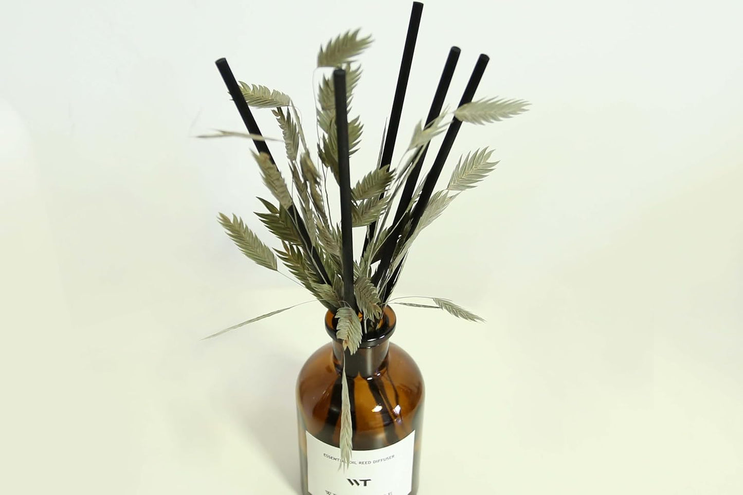 WEALD TRIBE Bamboo Scent Flower Reed Diffuser Set for Bathroom Air Fresheners, Oil Diffuser Sticks | 4.0 fl oz Home Fragrance with Sticks Defusers | House Bedroom Office Shelf Decor